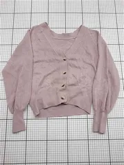 ◇ ⊇ ナチュラルクチュール natural couture Vネックカーディガン ピンク系 レディース E  【1604030033596】