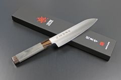 佐治武士 レインボーダマスカス 青ニステンクラッド 三徳180 - メルカリ