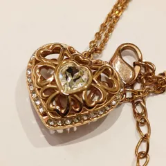 ☆【極美品】スワロフスキー ネックレス ハートモチーフ ゴールド クリスタル