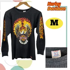Vintage ヴィンテージ Harley-Davidson ハーレーダビッドソン フレイミングイーグル 長袖 シャツ サイズM