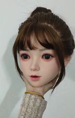 セール中‼️【リアルドールヘッド】ソフトシリコン製・ウィッグ付き