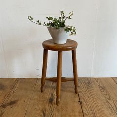 ヴィンテージ 木製 丸椅子 スツール アンティーク 古家具 古道具