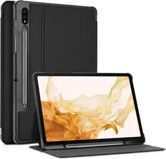 ProCase Galaxy Tab S8 Plus/Tab S7 FE/Tab S7 Plus 12.4" 保護ケース 2020 [S Pen ホルダー付き]、 縦と横にスタンド 軽量フォリオカバー 適用機種：Galaxy Tab S8 Plusのサムネイル