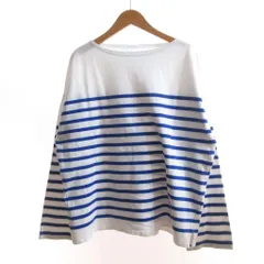 オーチバル ORCIVAL オーシバル 美品 カットソー バスクシャツ マリンボーダー 長袖 白 ホワイト /SJ  