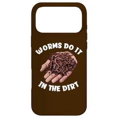 【新品】 Worms Do It In The Dirt 面白いワーム農業 スマホケース iPhone 17 Pro Max 用 1