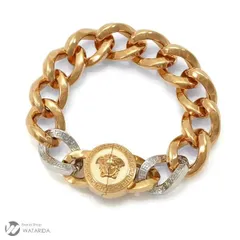 ヴェルサーチェ ヴェルサーチ VERSACE ブレスレット メドゥーサ チェーン DG08452DJMT Mサイズ PGカラー 箱付のサムネイル