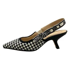 DIOR/ChristianDior(ディオール/クリスチャンディオール) サンダル 36 レディース J'Adiorスリングバックパンプス 白×黒