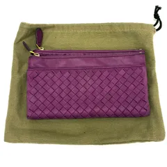 ◆BOTTEGA VENETA◆ボッテガヴェネタ イントレチャート 長財布 パープル