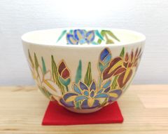 逢絢亭・新品】茶道具 茶碗 京焼 仁清 青楓の図 山本蓼 共箱入り