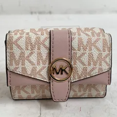 f001 L 極美品 MICHAEL KORS GREENWICH XS フラップ トライフォールド エクストラ 三つ折り財布