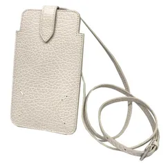 Maison Margiela メゾンマルジェラ フォンケース スマホショルダー 携帯ケース ネックポーチ スマートフォンホルダー S56UI0211 P0399 T2003 ホワイト 白 未使用 aq12831