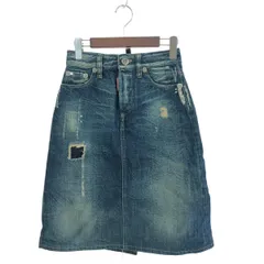 Dsquared2 ディースクエアード デニムスカート サイズ:38 ダメージ加工    ネイビー レディース / 240001199805のサムネイル