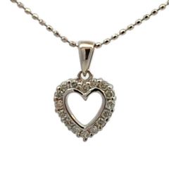 0.15ct FOLLI FOLLIE フォリフォリ ハートモチーフ ダイヤモンド 