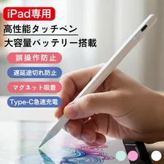 タッチペン iPad 超高感度 ペンシル スタイラスペン 極細 Type-C充電 A16 第11世代 9876 第10世代 iPad Air Pro 12.9 11インチ 13インチ iPad mini7 Air5 Air4 mini6 磁気吸着