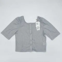 RETRO GIRL　レトロガール　ラメテレコカーデ　シルバー　フリーサイズ　□〇