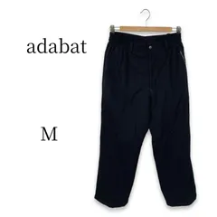 adabat アダバット 中綿 パンツ M 46 黒 防寒 暖パン ゴルフウェア メンズ スポーツ ロゴ 刺繍 裏地付 ウエストゴム 美品 スラックス ゴルフ スポーツ ウェア ボトムス ズボン カジュアル 紳士 ワールドのサムネイル