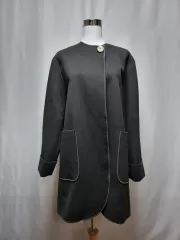 NICE CLAUP レディース ノーカラー コート