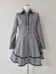 セシルマクビー チェック柄ワンピース ギャル