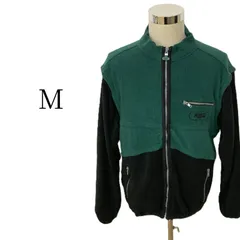 希少 90s Mountain Dew マウンテンデュー フリースジャケット ベスト 2WAY 袖着脱可 M 緑 黒 切替 刺繍ロゴ ヴィンテージ 古着 ストリート Y2K ビッグシルエット オーバーサイズ メンズ レディース ユニセックス