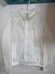アディダス レディース 白 ウィンドブレーカー フードジップアップ
