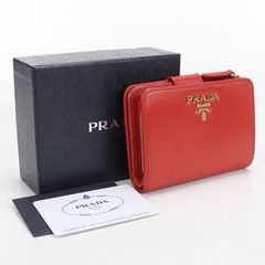 ✨未使用展示品✨ PRADA ミニ財布 サフィアーノレザー 二つ折り L字