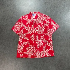 ハワイ製 90s Vintage RJC Robert J. Clancey ハワイアンシャツ アロハシャツ  オープンカラー 開襟 ボタニカル 葉っぱ 総柄 メンズ L ヴィンテージ ビンテージのサムネイル