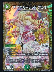 デュエマ　チアスカーレットアカネ　金トレ 美品】デュエマ チアスカーレット・アカネ 金トレ - メルカリ