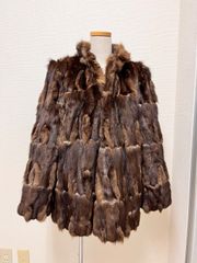 激レアデザイン 着丈80 ロシアンセーブル シルバリー フード付 軽量 