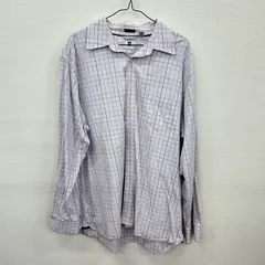 Y222 GAP 長袖シャツ XXL 白 チェック柄 ギャップ 古着卸 アメリカ仕入
