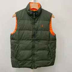 【中古】ラルフローレン リバーシブル ダウンベスト 150㎝