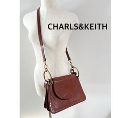 CHARLES&KEITH 3WAY ショルダーハンドバッグ くすみブルー - メルカリ