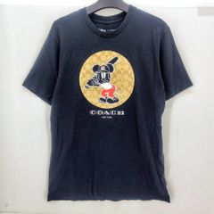 Disney x COACH ミッキー Tシャツ ブラック - メルカリ