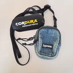 未使用 Supreme CORDURA デニム ミニポーチ ネックポーチ ブルー／ Denim Mini Utility Bag
