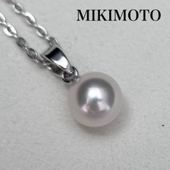 極美品✨TASAKI】 あこや真珠 約8.0-8.5mm パール K14WG ブルーグレー 