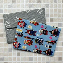 ポケットティッシュケース　2点セット⑧後ろポケットつき