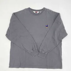 BEN DAVIS　ベンデイビス　　別注ベンデイビス刺繍ビッグロンT　グレー　Mサイズ　〇□