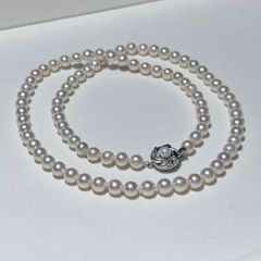 極美品✨TASAKI】 あこや真珠 約8.0-8.5mm パール K14WG ブルーグレー 