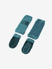 在庫処分／売切御免／ノースフェイス ヌプシ レッグ ウォーマー&ソックス セット（ベビー） A アルカリブルー BS NNB82410