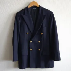 【最高級品】POLO RALPH LAUREN【テーラードジャケット /紺ブレ】170 ダブル 金牡丹 ポロラルフローレン 26040341