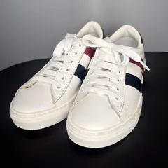 極美品 モンクレール MONCLER スニーカー ロゴ トリコロール キッズ 子供用 ホワイト 白 シューズ 30 18.5cmのサムネイル