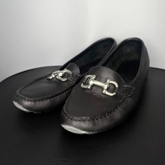ナチュラライザーNaturalizer ローファー☆ブラックパイソン24.5cm 