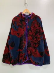 【現状渡し品】HUF ハフ FL00154 SATIVA FLORAL FULL-ZIP SHERPA シェルパジャケット フリース アウター 【142-260416-AS-14-min】