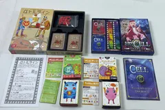 A3103・カードゲーム  生物学カードゲーム ナンジャモンジャ 2種 バトルライン 4個 セット パーツチェック済み