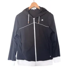 クレージュ Courreges パーカー 長袖 ロゴ 40サイズ 黒x白 996732のサムネイル