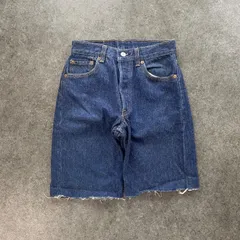 USA製 90s Levi's 501 Denim Shorts Jeans リーバイス デニム ハーフパンツ ショーツ 切りっぱなし 刻印653 インディゴ ヴィンテージ ビンテージ
