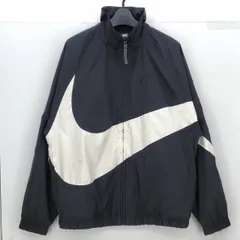 05w18776 ナイキ NIKE  ウーブン ナイロン ジャケット WOVEN JACKET  ブラック/ホワイト L  ベトナム製 メンズ  ナイロンジャケット  ナイロン  AR3133-010  【中古品】