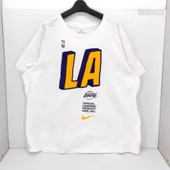 05w18820 ナイキ NIKE  NBA レイカーズ   半袖Ｔシャツ  ホワイト  メンズ  サイズ3XL  コットン  【中古品】