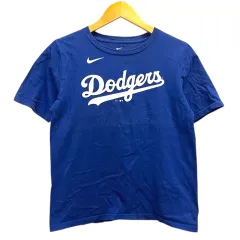 ナイキ NIKE Tシャツ カットソー クルーネック プリント 半袖 14/16 青 ブルー