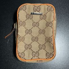 GUCCI GGキャンバス ポーチ ピンクベージュ - メルカリ