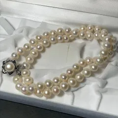大珠8.3mm-8.8mm パール　ネックレス　真珠　アクセサリー　55.3g